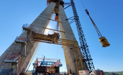 Puente de la Integración entra en fase de avance libre