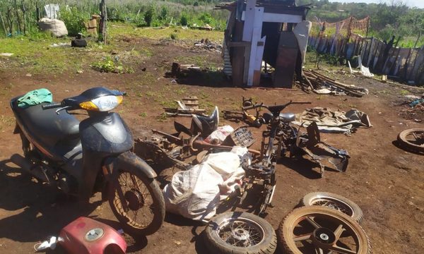 Intervienen aguantadero de motos «carneadas»
