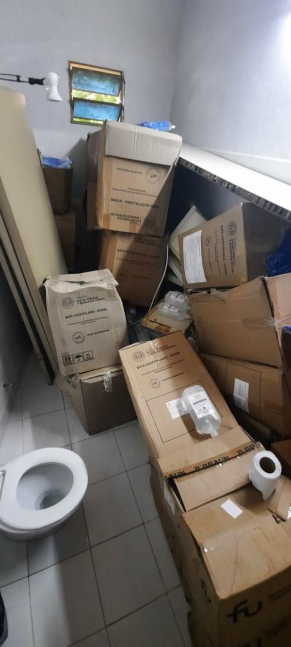 San Patricio: denuncian que insumos médicos se guardan de manera insalubre - Nacionales - ABC Color