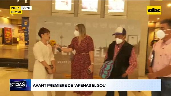 “Apenas el Sol” tendrá su estreno oficial en los cines de Paraguay este 28 de octubre - ABC Noticias - ABC Color