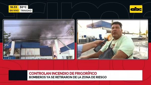 Controlan incendio en frigorífico Athena Foods, pero las calles continúan cerradas - Crimen y castigo - ABC Color