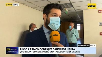 Querellante dice que Ramón González Daher le cobró una tasa de interés del 267% - ABC Noticias - ABC Color