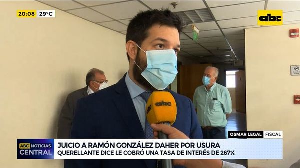 Querellante dice que Ramón González Daher le cobró una tasa de interés del 267% - ABC Noticias - ABC Color