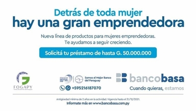 Diario HOY | Banco Basa abre nuevas puertas con su producto “Préstamo Mujer”