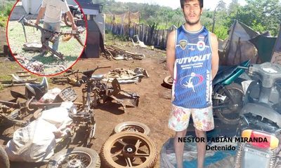 Desmantelan precario desarmadero de motocicletas robadas en Minga Guazú – Diario TNPRESS