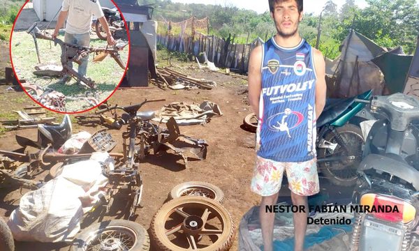 Desmantelan precario desarmadero de motocicletas robadas en Minga Guazú – Diario TNPRESS