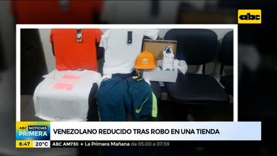 Venezolano fue detenido tras robar ropa de una tienda - ABC Noticias - ABC Color