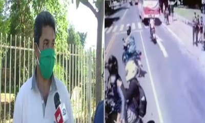 Motociclista agredió brutalmente a un chofer de colectivo - SNT