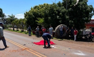 Fatal accidente entre un camión y un biciclo conducido por un menor