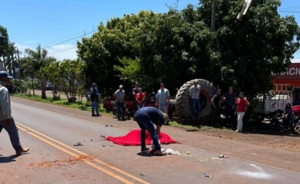Fatal accidente entre un camión y un biciclo conducido por un menor