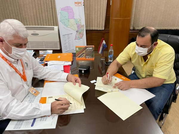 Firman convenio para la construcción de acceso a la Colonia Blas Garay - Noticiero Paraguay