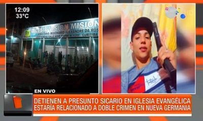 Detienen a presunto sicario en iglesia evangélica | Telefuturo