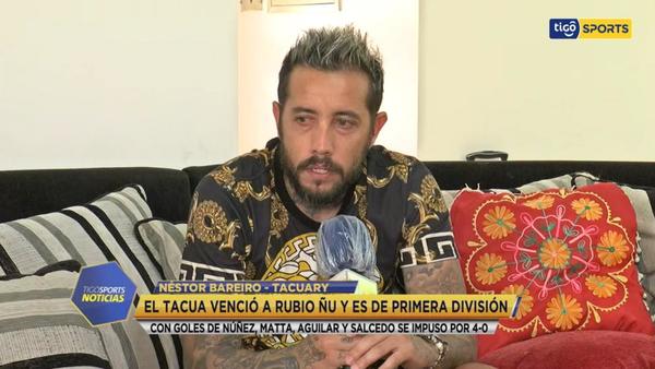 Néstor Bareiro, experimentado delantero del Tacua