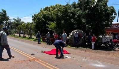 Choque entre motocicleta y camión deja una fallecida en Santa Rita