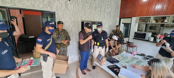 Se realizaron 15 allanamientos en simultáneos e incautan bienes de estructura dedicada al narcotráfico