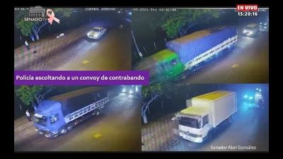 Ingreso rápido, protección y escolta para camiones con productos de contrabando