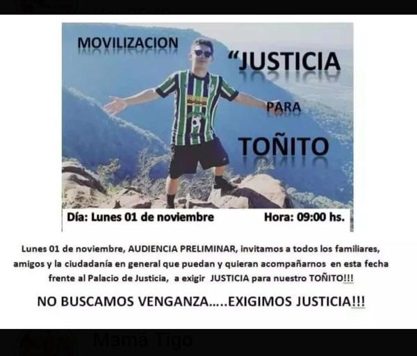 Realizarán movilización pidiendo Justicia para Antonio – Prensa 5