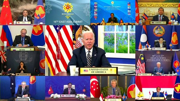 Joe Biden acusó a China de socavar la paz y la estabilidad de la región por sus acciones “coercitivas” hacia Taiwán