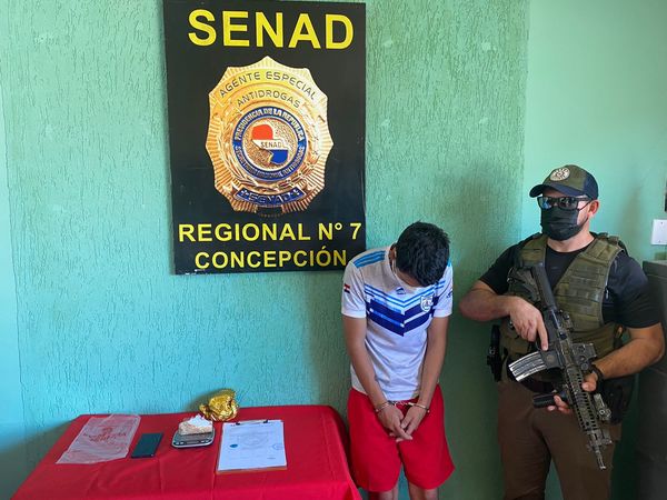 Horqueta: Menor es aprehendido con cocaína