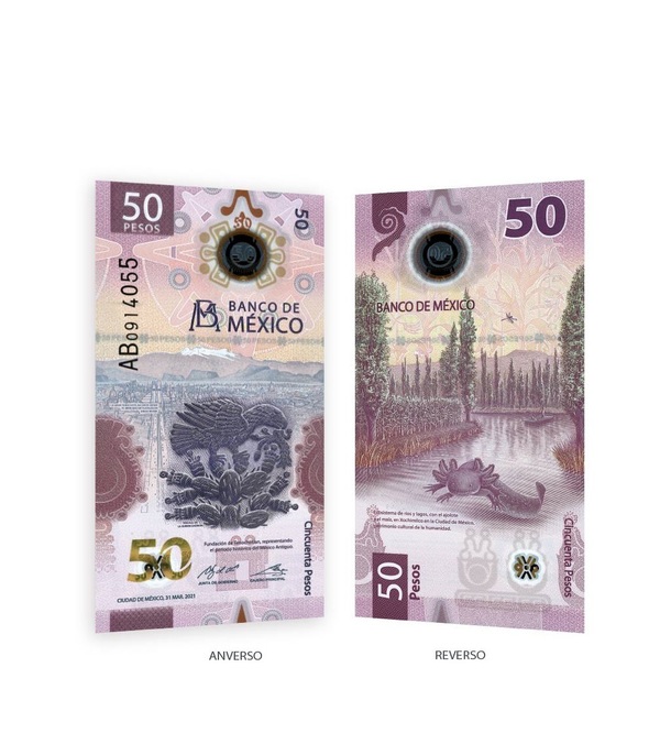 Banco de México homenajea a Tenochtitlan en el nuevo billete de 50 pesos - MarketData