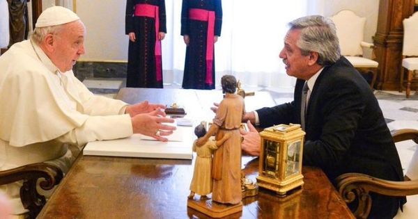 Papa Francisco no recibirá a Alberto Fernández