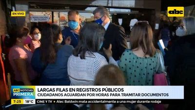 Ante caos en Registros Públicos, convocan a la directora - Nacionales - ABC Color