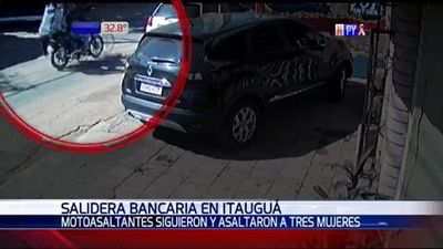 Roban a mujeres parte de una suma retirada del banco en Itauguá