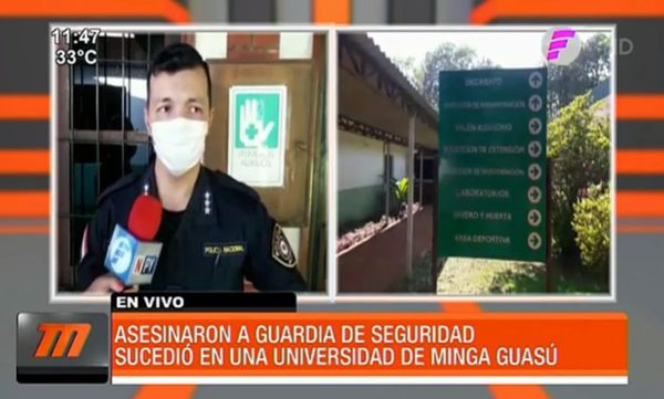 Asesinaron al guardia de seguridad de una universidad | Telefuturo
