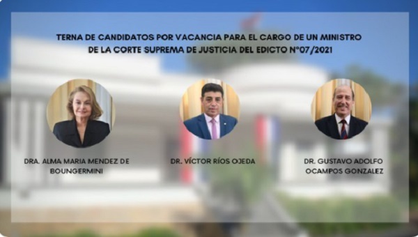 Dos camaristas y un senador aspiran a acceder a la Corte