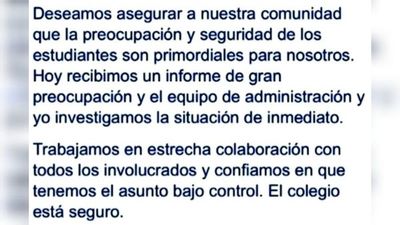 Amenazó con matar a compas: Fiscalía debe vichear en colegio