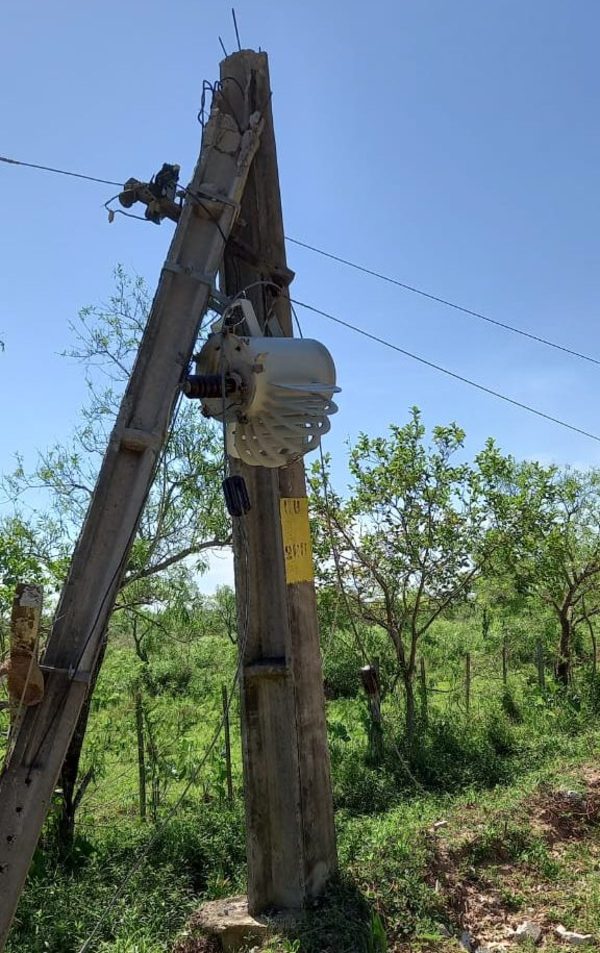 ANDE sigue trabajando para restablecer red eléctrica afectada por temporal en San Pedro - ADN Digital