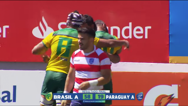 La selección paraguaya de rugby se despide perdiendo 58 a 19 ante Brasil