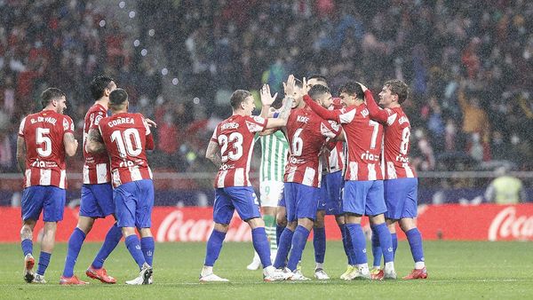 Atlético de Madrid golea al Betis