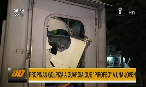 Propinan golpiza a guardia que ''piropeo'' a una joven | Telefuturo