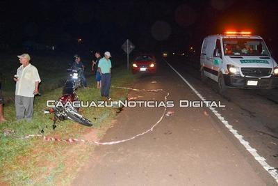 Caaguazú; Motociclista falleció en accidente de tránsito – Prensa 5
