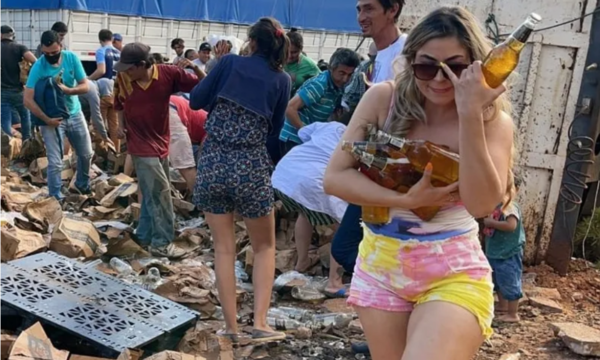 Habló la chica del “meme de las cervezas”: “Los encargados permitieron que la gente lleve; era como un regalo”