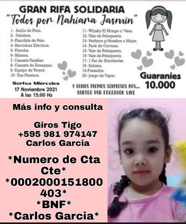 Niña de 5 años necesita trasplante de corazón: Su familia ofrece rifa mientras aguarda a donante