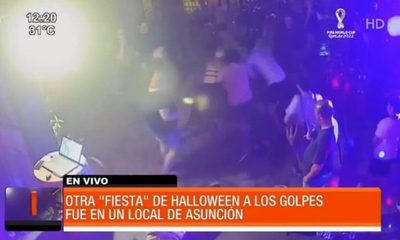 Otra ''fiesta'' de Halloween a los golpes en Asunción | Telefuturo