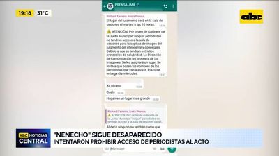 Intentaron prohibir el acceso a periodistas en el juramento de Óscar “Nenecho” Rodríguez - ABC Noticias - ABC Color
