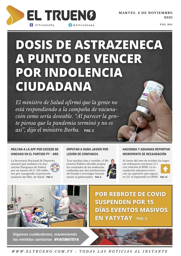 E-paper 2 de noviembre 2021 - El Trueno