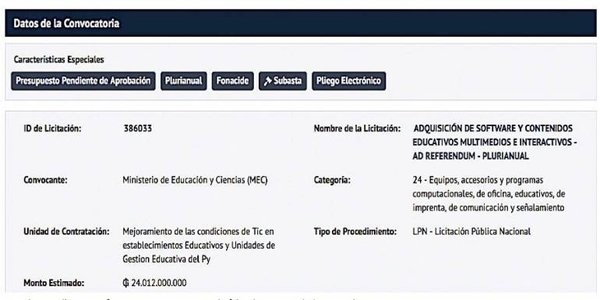 Diario HOY | Sugestiva compra de software de contenido digital en el MEC
