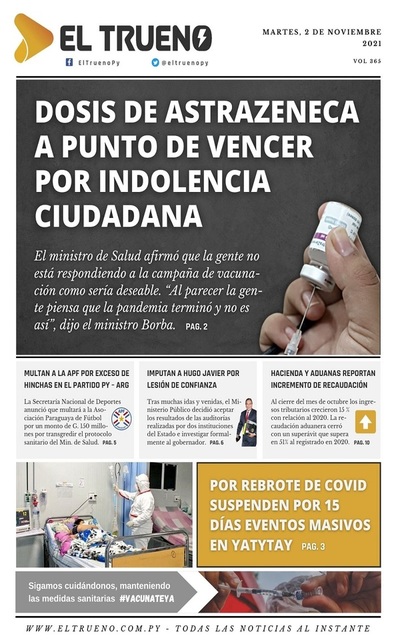 Portadas de este martes 2 de noviembre de 2021