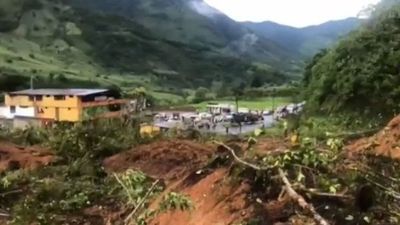 Tragedia en Colombia: deslizamiento de tierra deja dos muertos y varios desaparecidos