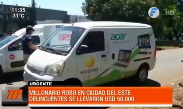 Millonario robo a empleado de una empresa en Ciudad del Este | Telefuturo