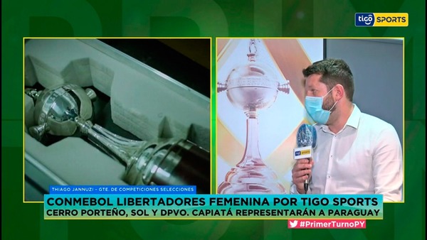 Thiago Jannuzzi hablando en Tigo Sports