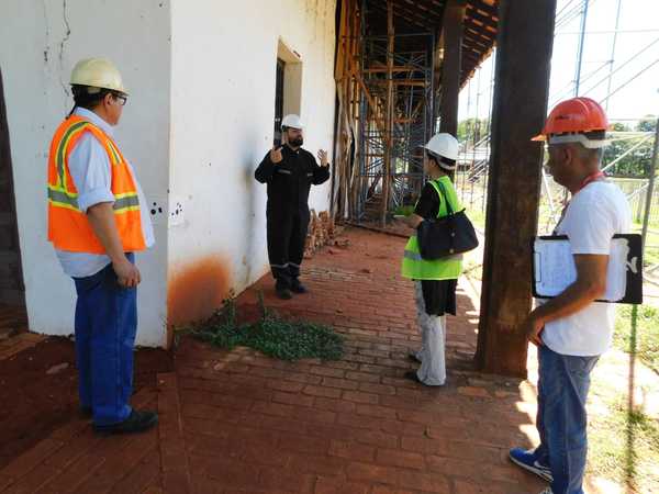 SNC verificó trabajos en el Templo de San Joaquín y Santa Ana de Caaguazú