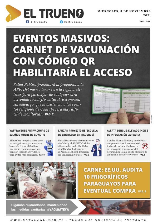 E-paper 3 de noviembre 2021 - El Trueno