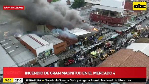 Mercado 4: recomiendan no circular en zona del incendio y aplican desvíos - Nacionales - ABC Color
