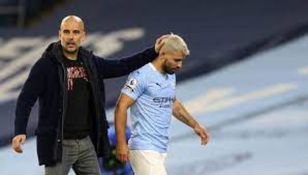 Guardiola envía un mensaje de apoyo y un consejo al Kun Agüero