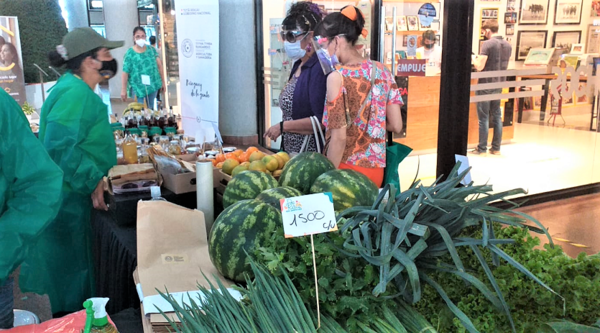 Productores realizaron la feria agropecuaria «De Raíz» en Shopping